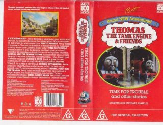 Thomas The Tank Engine Time For Trouble Vhs Video Pal Rare Find