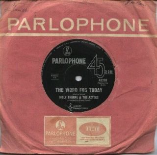 Billy Thorpe And The Aztecs Rare 1966 Aust Only 7 " Single " The Word For Today "
