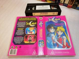 Sailor Moon (3 Episodes 1995) - Rare Australian Network Video Vhs Issue - Anime