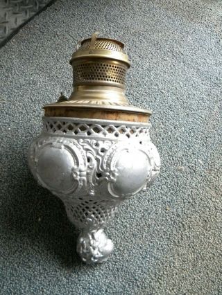 Antique Bradley & Hubbard B&h Oil Lamp Part - Boy 