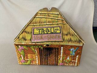 Vintage 1960s Stik Shack Troll House By Ideal Toy Co - Tiki Hut Bar - Playhouse