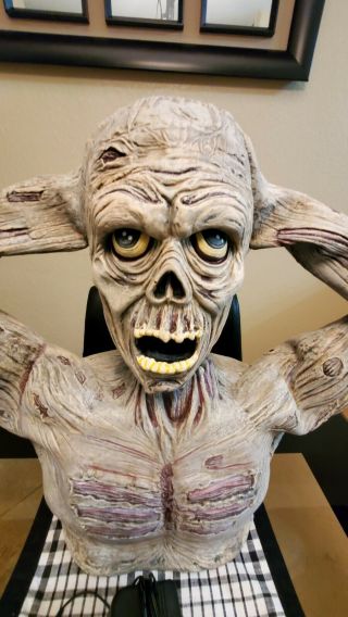 Spirit Halloween 2ft Life - Size Tormented Zombie Animated Prop Rare