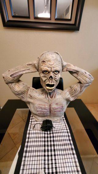 Spirit Halloween 2ft Life - Size Tormented Zombie Animated Prop Rare 2