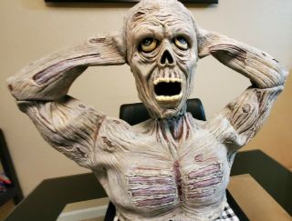 Spirit Halloween 2ft Life - Size Tormented Zombie Animated Prop Rare 3