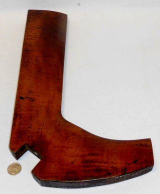Rare Primitive 19th Century Tiger Maple Folk Art Cobbler / Shoe Shop Boot - Last
