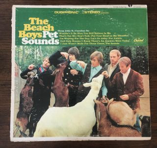 The Beach Boys Pet Sounds Vinyl Lp 1966 Us Duophonic Dt 2458 Rare Beatles