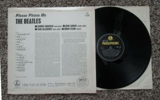Beatles VERY RARE 1963 UK ' PLEASE PLEASE ME ' LP RARE DECCA PRESSING 2
