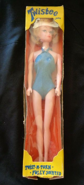 Vintage Rare Twistee Twist - N - Turn Doll By Totsy In Package - Barbie Clone