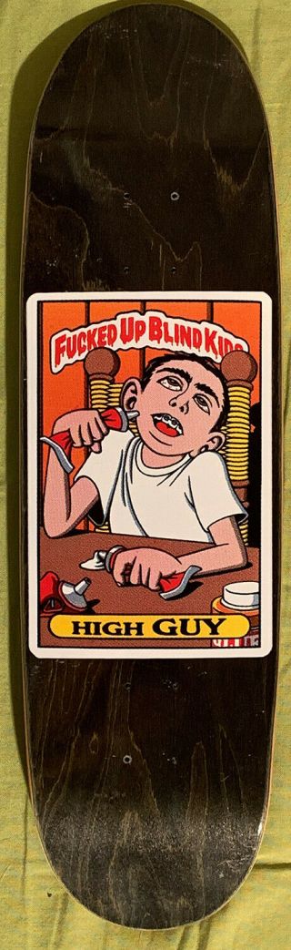 Vintage Mini Skateboard Deck - Fuxxed Up Blind Kids Guy Mariano - High Guy