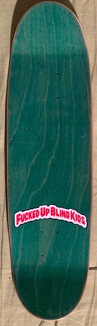 Vintage MINI Skateboard Deck - Fuxxed Up Blind Kids Guy Mariano - High Guy 2