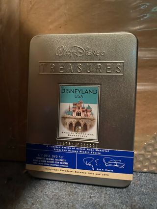 Walt Disney Treasures: Disneyland Usa Dvd Oop Rare