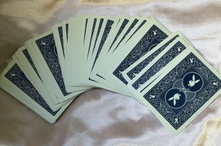 Vtg Rare Playboy Bunny Playing Cards AK7206,  From 1973,  Blue Complete W/Jokers 3