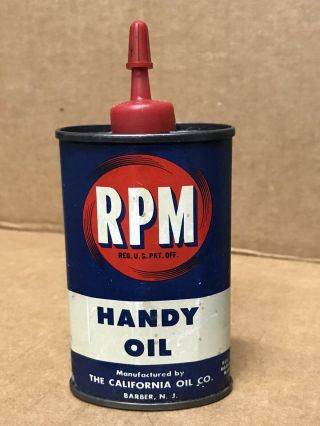Rare Vintage Rpm Handy Oiler Gas California Oil Co.