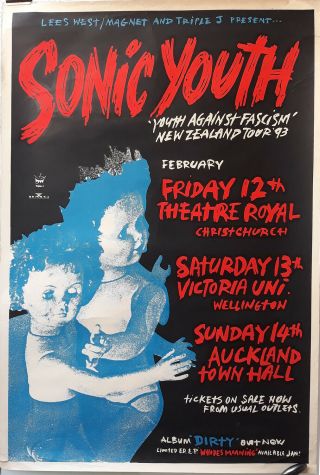 Sonic Youth Rare 1993 Zealand 