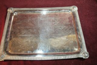 Antique Silver Plate Tray - Simpson Hall Miller Co.  Wallingford,  Conn