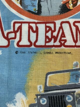 Rare Vintage The A Team Mr T Edmond 1983 Flat Sheet 3