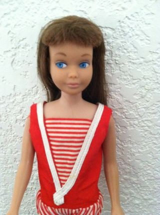 Barbie Vintage 1963 Japan Brunette Skipper Doll With Suit VGC 2