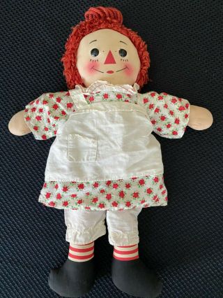 Vintage Raggedy Ann Doll Johnny Gruelle Wind Up 1960 