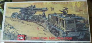 Rare 1960s Upc Long Tom And Tractor 1/40 Parts
