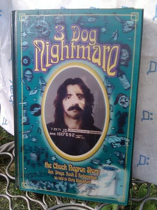 Rare Htf 3 Dog Nightmare Sex,  Drugs.  1st Ed Lenticular Cover Signed W/ Stub