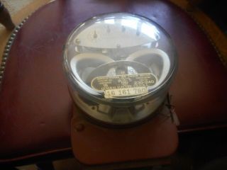 Vintage Antique General Electric Single - Phase Watt Hour Meter 230 - 240 Volt Cool