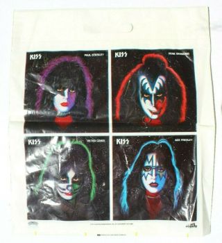 Vtg Kiss Aucoin 1978 Rare Orig Promo Solo Album Shopping Bag Gene Simmons