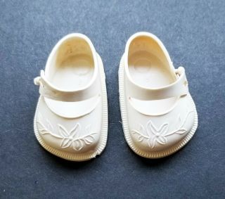 Vintage White Ideal Pr Doll Shoe For Toni Or Other 14 " Dolls Marked Ideal