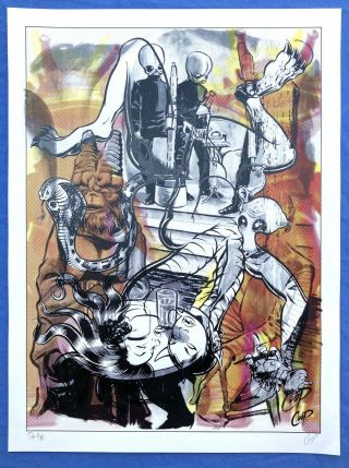 Coop Screen Printed Poster,  Rare,  Authorized Test Print,  Signed,  Numbered Kozik