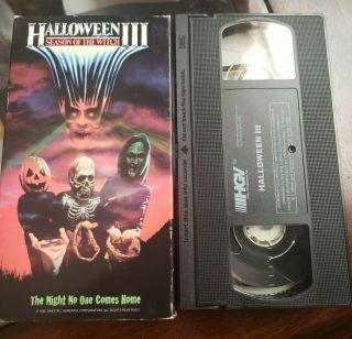 Halloween Iii: Season Of The Witch Vhs (1982 Film,  1996 Hgv Release) Rare