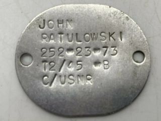 Old Military Collectible Vintage Rare Wwi U.  S.  Navy Sailors Dog Tag