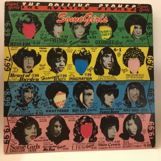 The Rolling Stones Some Girls - Rare Lp Record Vinyl - Coc 39108 - 1978 Vg,