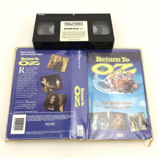 Return To Oz Vhs Tape 1985 Clamshell Rare Video Tape Wizard Of Oz