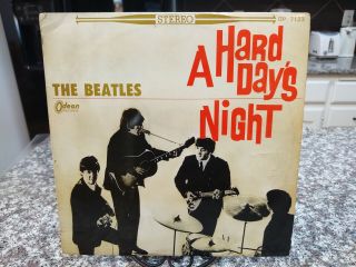 THE BEATLES Red Vinyl A HARD DAYS NIGHT Odeon RECORD Album JAPAN LP OP - 7123 Rare 2