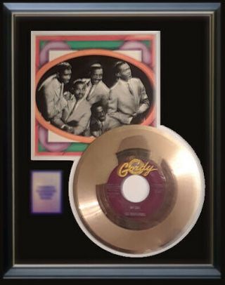 The Temptations My Girl 45 Rpm Gold Metalized Vinyl Record Rare Non Riaa Award