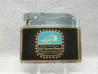Vintage Occidental Life Insurance Co.  Flat Advertising Lighter Rare Htf