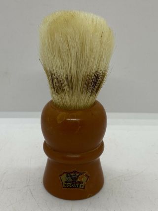 Old Bakelite Handle Vintage Rooney English Shaving Brush Made In England Antique