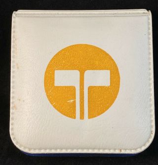 Rare Vintage Australian Telecom Telstra Staff Collector Pins & Case With Logo