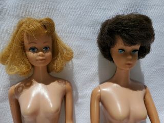 Mattel Vintage 1962 Midge 1958 Barbie Dolls Brunette Blonde