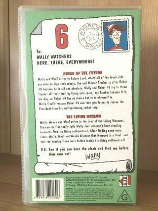 THE ADVENTURES OF WHERES WHERE ' S WALLY? VOLUME SIX 6 RARE VHS VIDEO 2