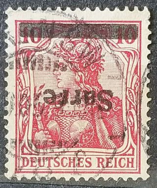 German Sarre " Saargebiet " Error,  Rare Signed Bpp Very Fine Stamps 63