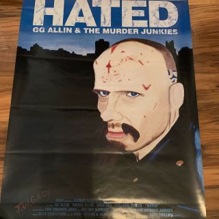 Rare Gg Allin Hated Movie Poster John Wayne Gacy Art (vg)