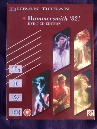 Duran Duran Hammersmith 82 Live Dvd,  Cd Edition (rare)