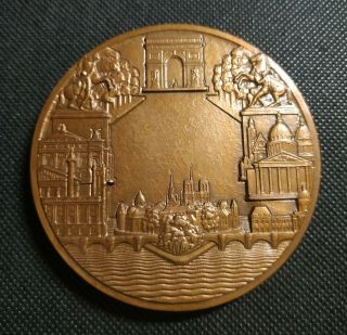 Rare French Art Deco Bronze medal award,  Paris - by Pierre Turin 2