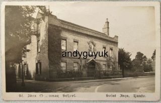 Real Photo Postcard Saint Ives School Cambridgeshire Huntingdon Antique Photo