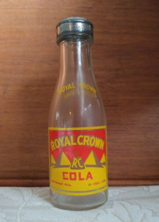 Rare Vintage Royal Crown Cola Rc Bottle 1936 Nehi Corp Salt Pepper Shaker W Lid