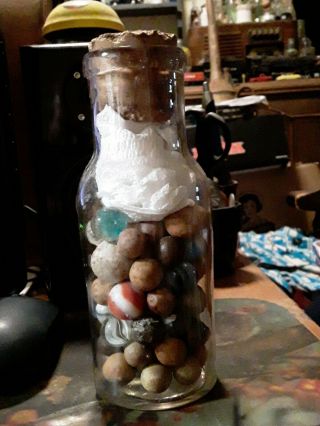Antique Clay And Glass Marbles