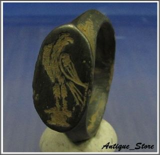 Legionary Eagle Ancient Bronze Legionary Roman Ring Rare