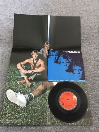 The Police Spirits In The Material World 7” Rare 1981 Uk Press Poster Sleeve M -