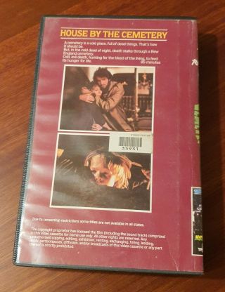 House By The Cemetary - Lucio Fulcio - Roadshow Home Video - Rare Australian VHS 2