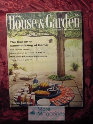 Rare House & And Garden June 1962 Architecture Decoration Design Gardening
